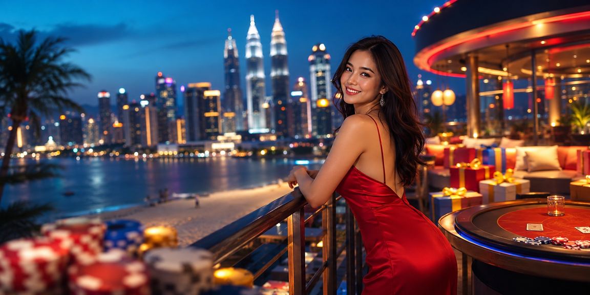 Permainan poker gaya Malaysia di Kuala Lumpur dengan suasana hiburan moden